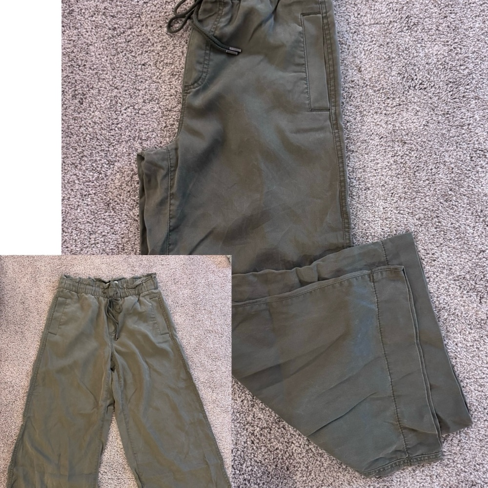 LOFT Sage Green Wide Leg Pants